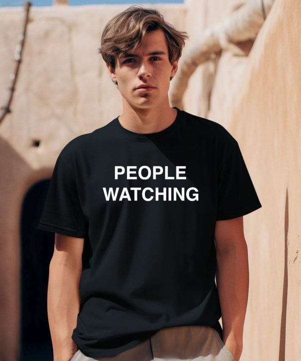 Dominic Fike Wearing People Watching Shirt