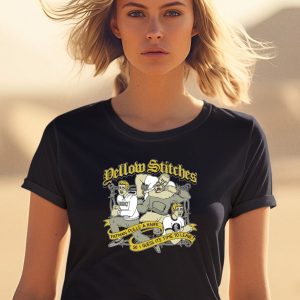 Friendsfamilyforever Merch Yellow Stitches Fatman Pulls A Knife Shirt