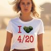 Rihanna Wearing I Love 420 Day Shirt1