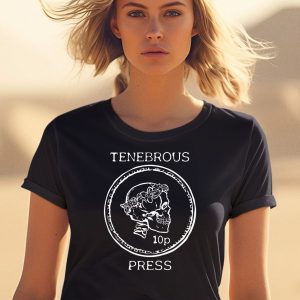 Tenebrous Press Skull Laurel Straight Cut Shirt