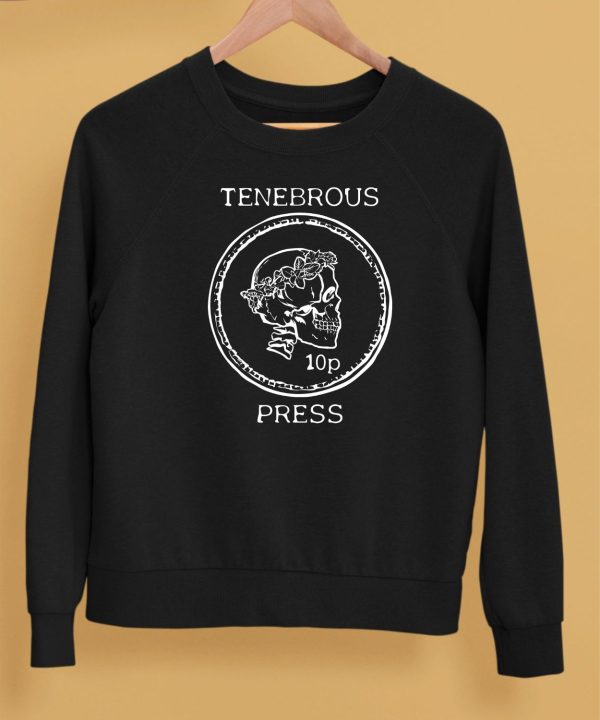 Tenebrous Press Skull Laurel Straight Cut Shirt5