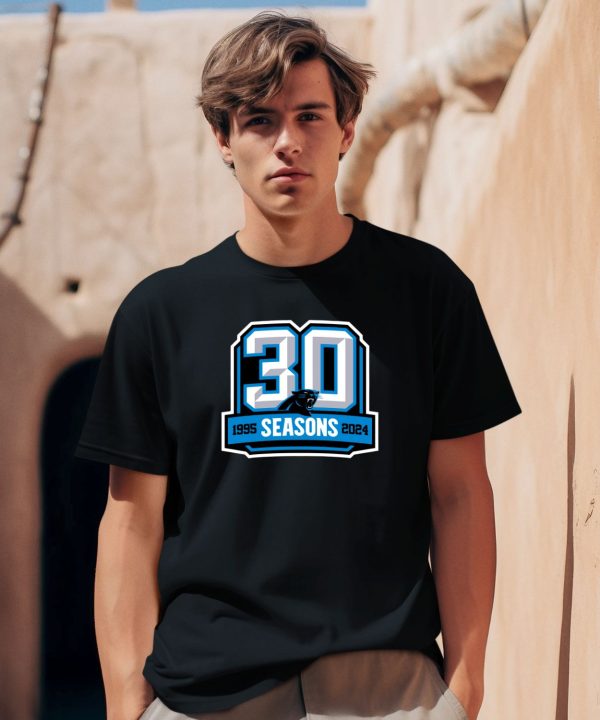 Carolina Panthers 30 Seasons 1995 2024 Shirt0