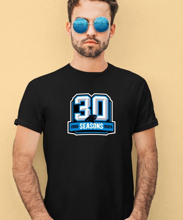 Carolina Panthers 30 Seasons 1995 2024 Shirt2