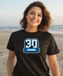 Carolina Panthers 30 Seasons 1995 2024 Shirt3