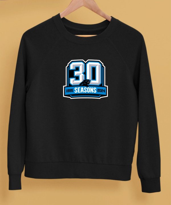 Carolina Panthers 30 Seasons 1995 2024 Shirt5