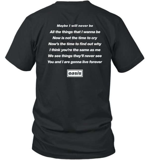 Enterthenightgallery Live Forever Maybe I Will Never Be All The Things That I Wanna Be Now Is Not The Time To Cry Shirt0