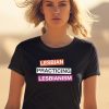 Gotfunnymerch Lesbian Practicing Lesbianism Shirt 1