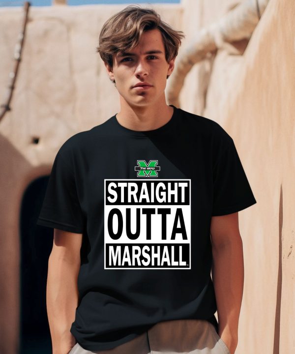 Marshall University Thundering Herd Straight Outta Shirt0