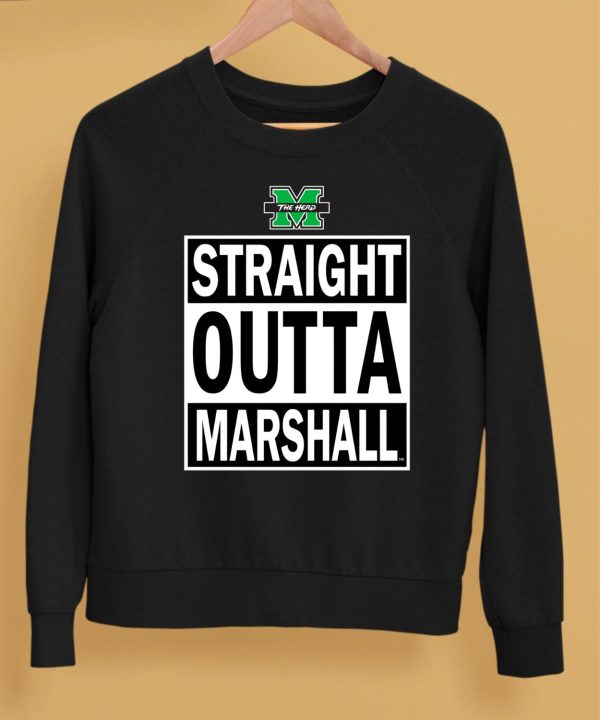 Marshall University Thundering Herd Straight Outta Shirt5