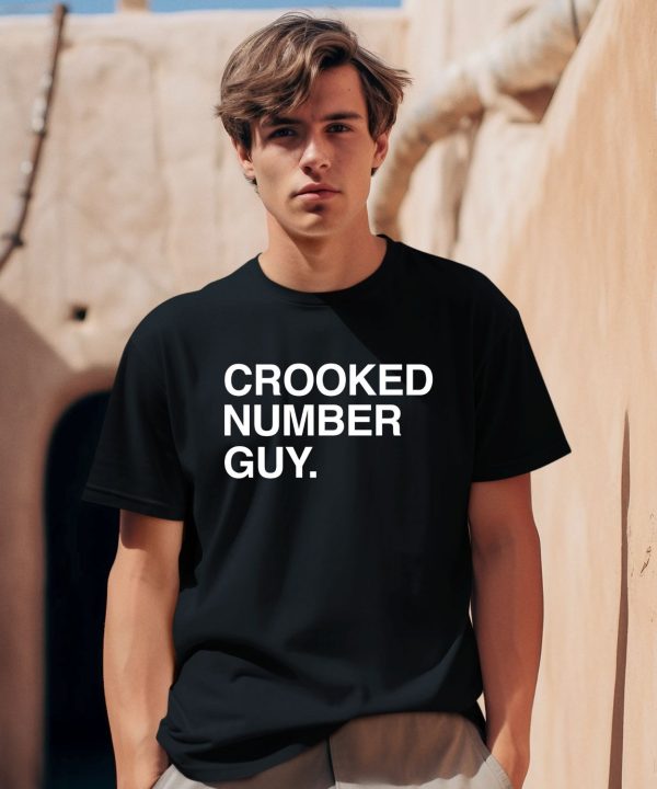 Obvious Shirts Crooked Number Guy Shirt