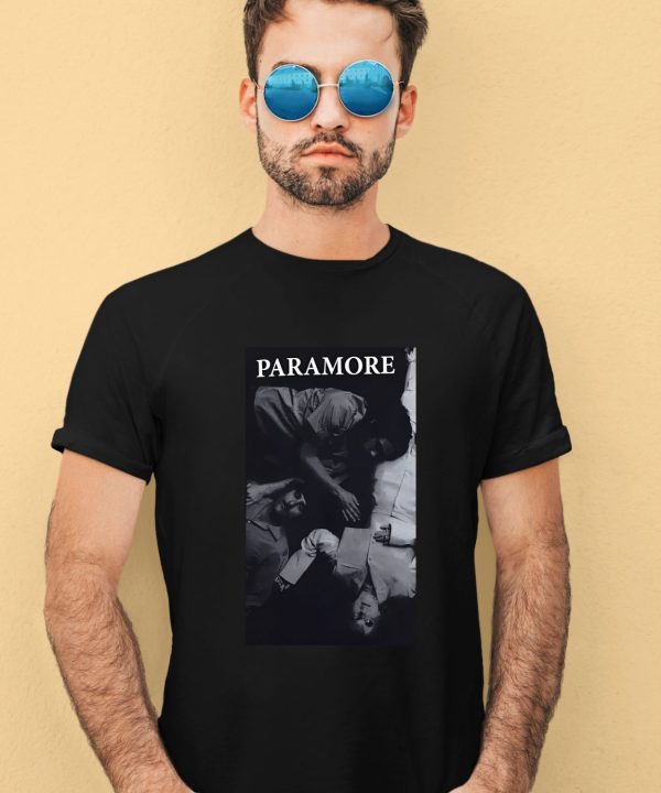 Paramore Black White Band Photo Shirt