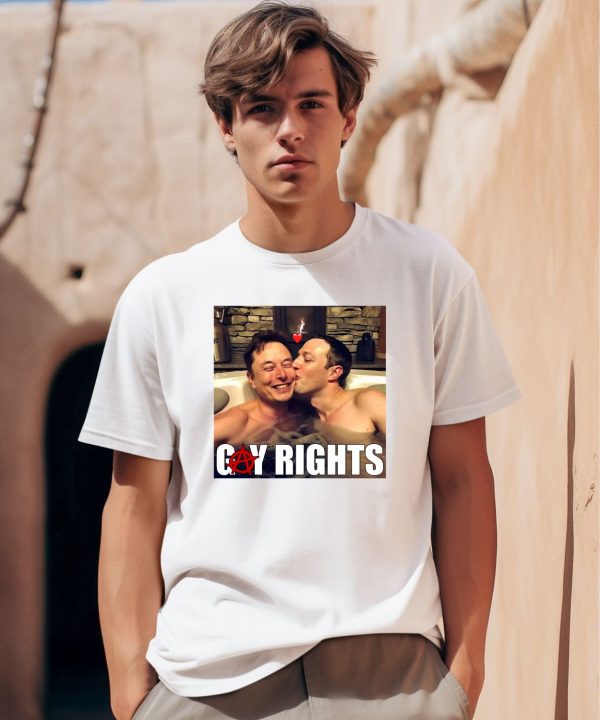 Shrtsthatgohard Elon Musk Kiss Mark Zuckerberg Gay Rights Shirt