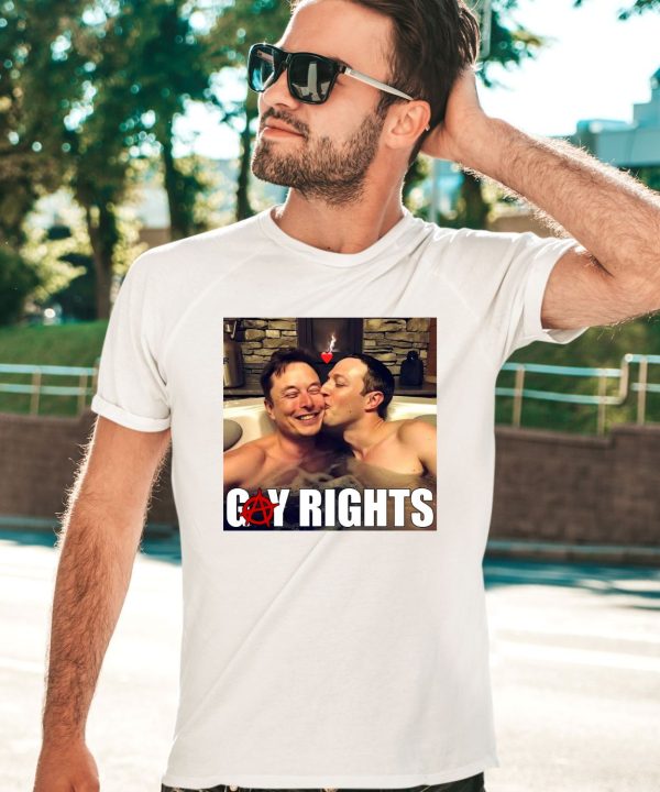 Shrtsthatgohard Elon Musk Kiss Mark Zuckerberg Gay Rights Shirt2