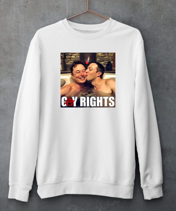 Shrtsthatgohard Elon Musk Kiss Mark Zuckerberg Gay Rights Shirt5