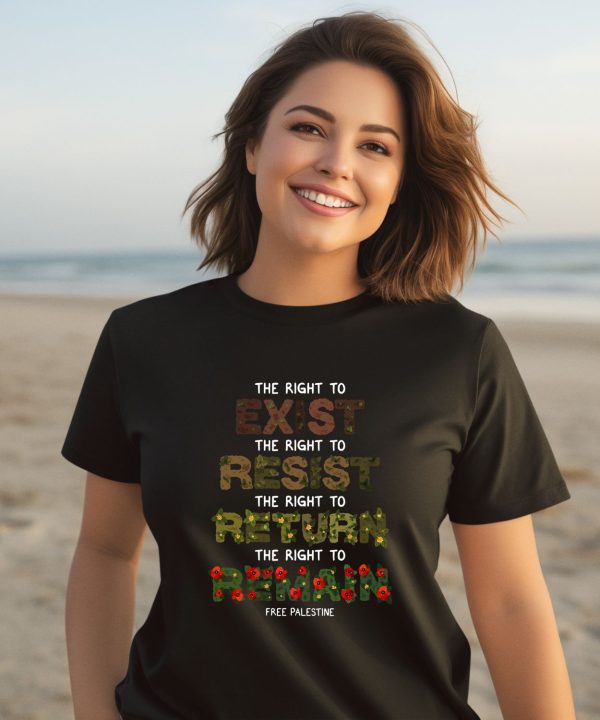 The Right To Exist Resist Return Remain Free Palestine Shirt3