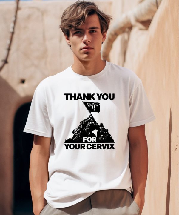 Thegoodshirts Thank You For Your Cervix Shirt0