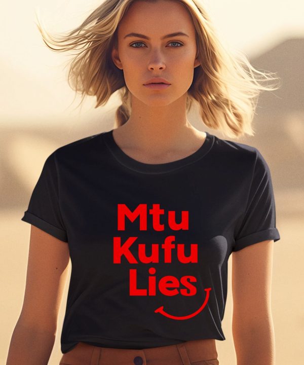 Alinur Mohamed Wearing Mtu Kufu Lies Shirt