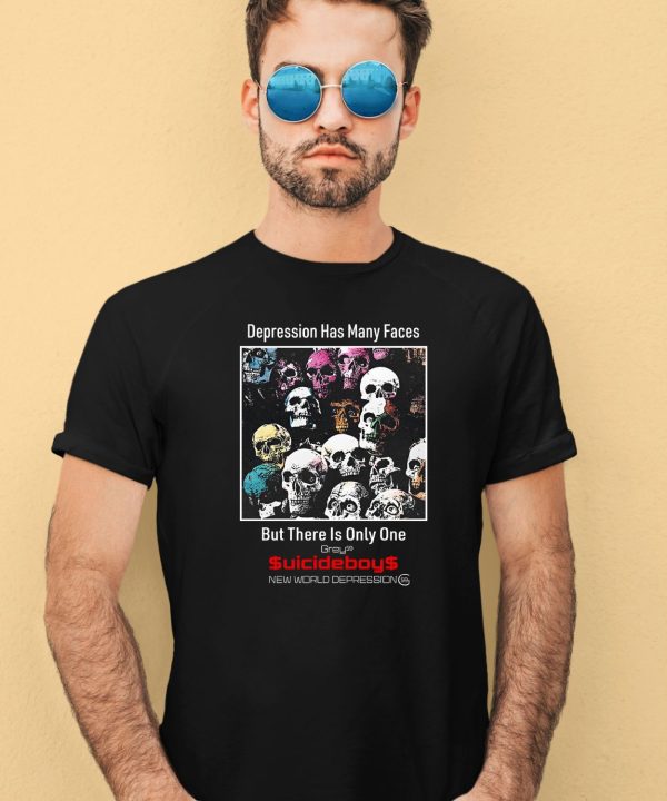 Depression Has Many Face But There Is Only One New World Depression Shirt