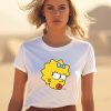 Manicita Wearing The Simpsons Maggie Angry Big Face Shirt1