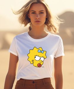 Manicita Wearing The Simpsons Maggie Angry Big Face Shirt1