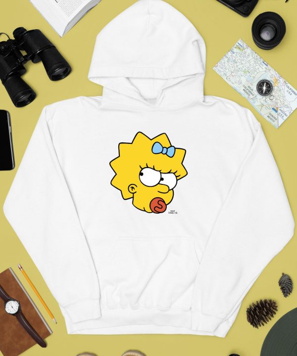 Manicita Wearing The Simpsons Maggie Angry Big Face Shirt4