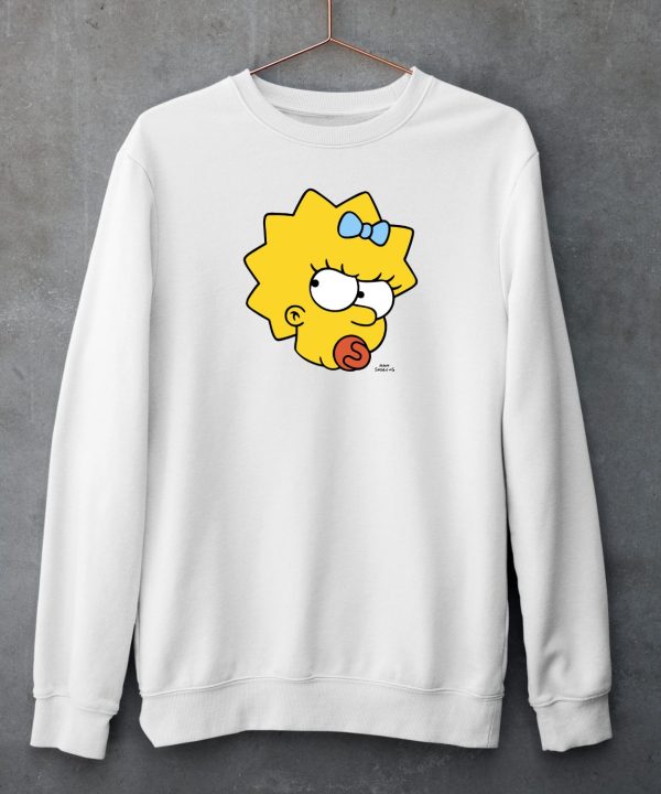 Manicita Wearing The Simpsons Maggie Angry Big Face Shirt5