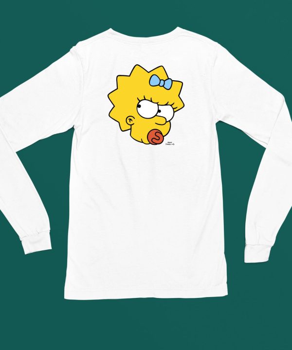 Manicita Wearing The Simpsons Maggie Angry Big Face Shirt6