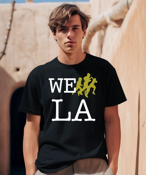 Popout Wearing We Run La Shirt0