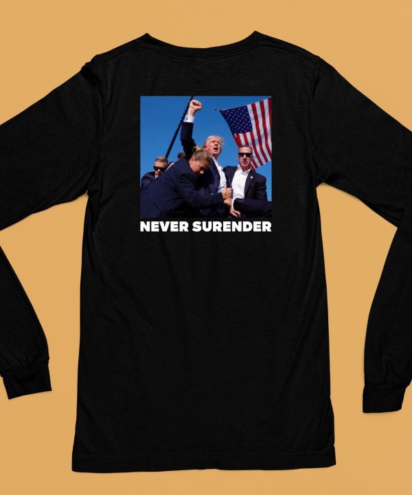 Charlie Kirk Wearing Donald Trump Fight Never Surrender Shirt6