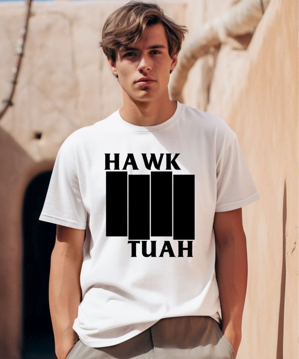 Hawk Tuah Black Flag Shirt0