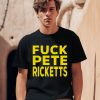 Jamie Bonkiewicz Wearing Fuck Pete Ricketts Shirt