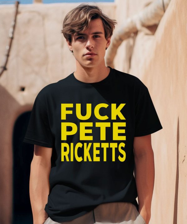 Jamie Bonkiewicz Wearing Fuck Pete Ricketts Shirt