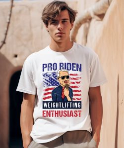 Pro Biden Weightlifting Enthusiast Usa Flag Shirt0