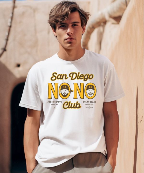 Rotowear Store Merch Dylan Cease And Joe Musgrove San Diego No No Club Shirt0