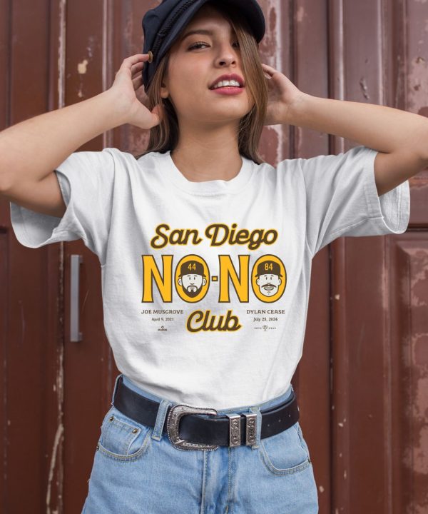 Rotowear Store Merch Dylan Cease And Joe Musgrove San Diego No No Club Shirt3