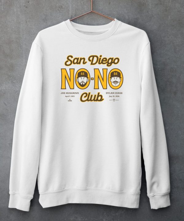 Rotowear Store Merch Dylan Cease And Joe Musgrove San Diego No No Club Shirt5