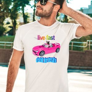 Snazzyseagull Live Fast Eat Trash Raccoon Shirt