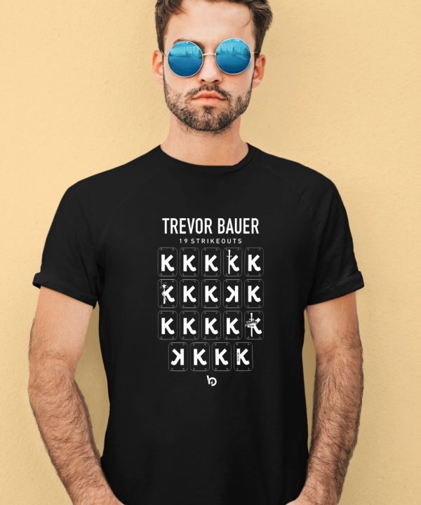 Bauer Outage Merch Store Trevor Bauer 19 Strikeouts Diablos 19K Record Shirt2