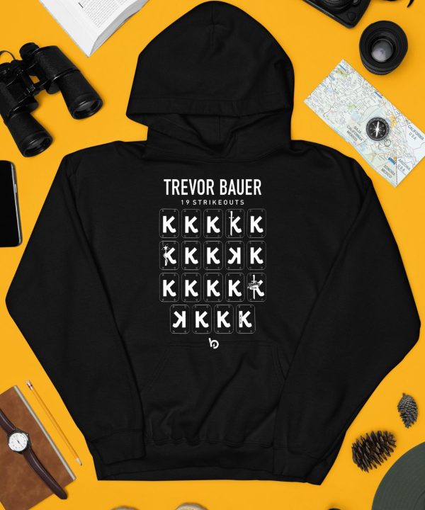 Bauer Outage Merch Store Trevor Bauer 19 Strikeouts Diablos 19K Record Shirt4