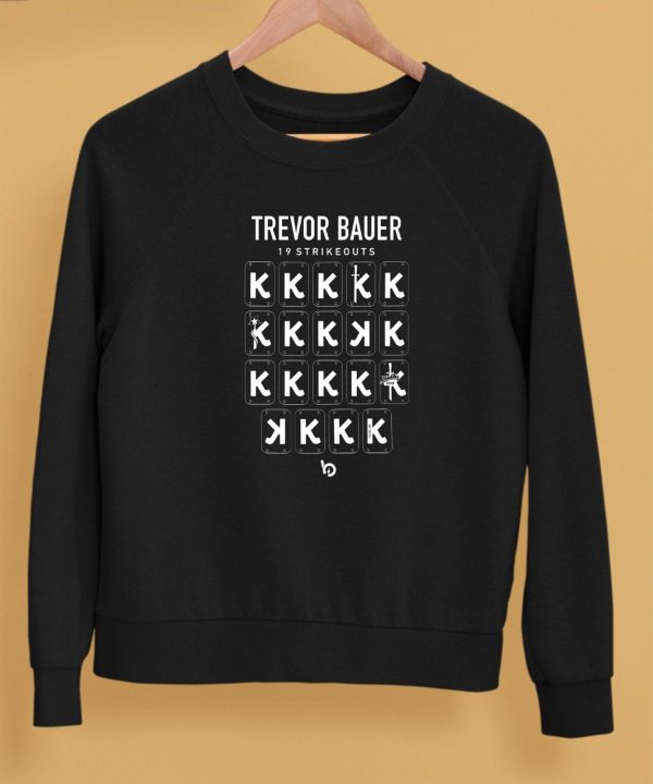 Bauer Outage Merch Store Trevor Bauer 19 Strikeouts Diablos 19K Record Shirt5