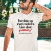 Jack Wearing Everything You Always Wanted To Know About Publicity Shirt