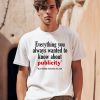 Jack Wearing Everything You Always Wanted To Know About Publicity Shirt0