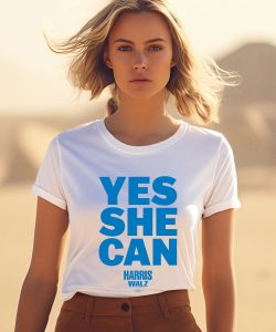 Kamala Harris Store Yes She Can Harris Walz Shirt1