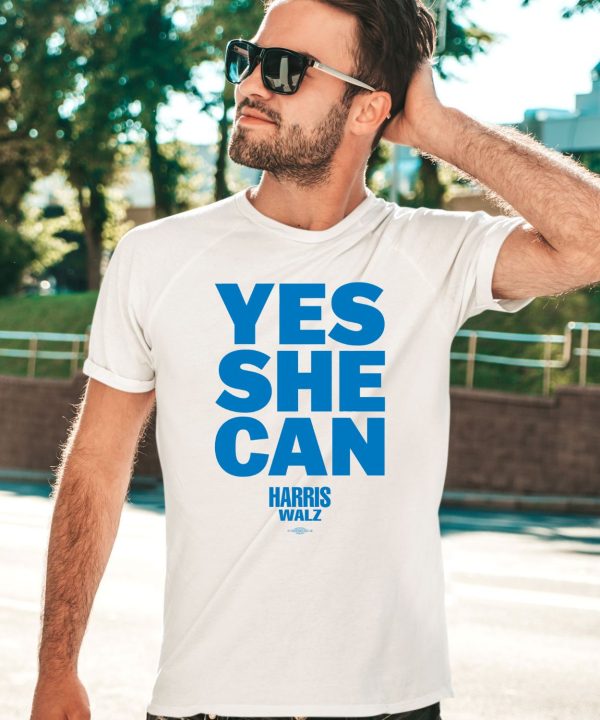 Kamala Harris Store Yes She Can Harris Walz Shirt2