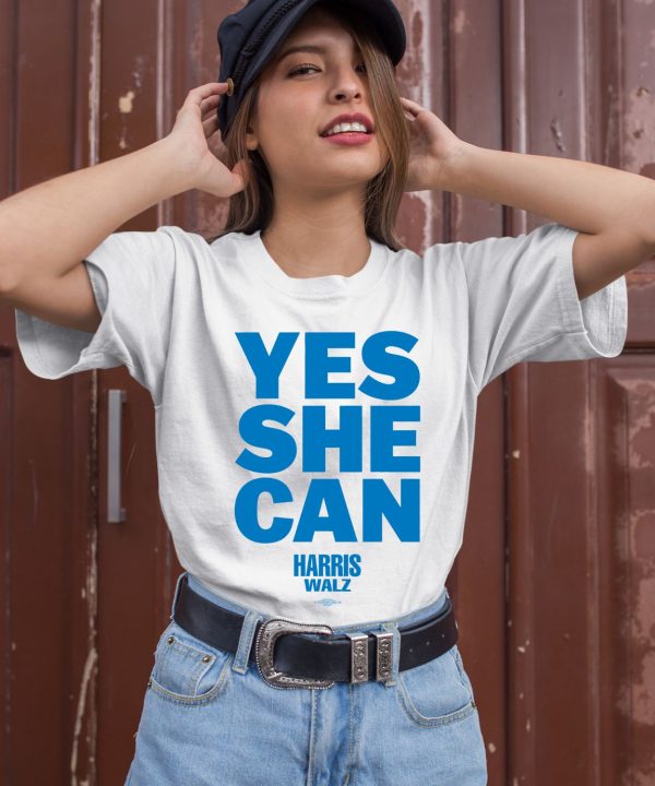 Kamala Harris Store Yes She Can Harris Walz Shirt3