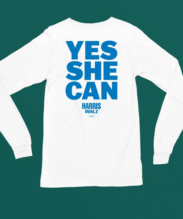 Kamala Harris Store Yes She Can Harris Walz Shirt6