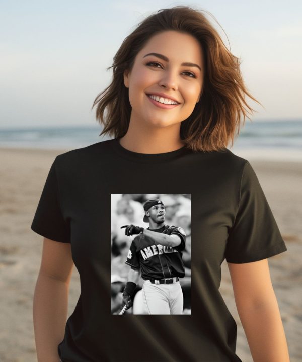 Mina Kimes Wearing Ken Griffey Jr Baseball Poster Shirt2