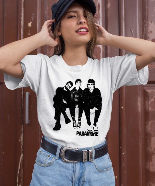 Paramore MusicCom Paramore Group Photo Boyfriend Fit Girls Shirt3