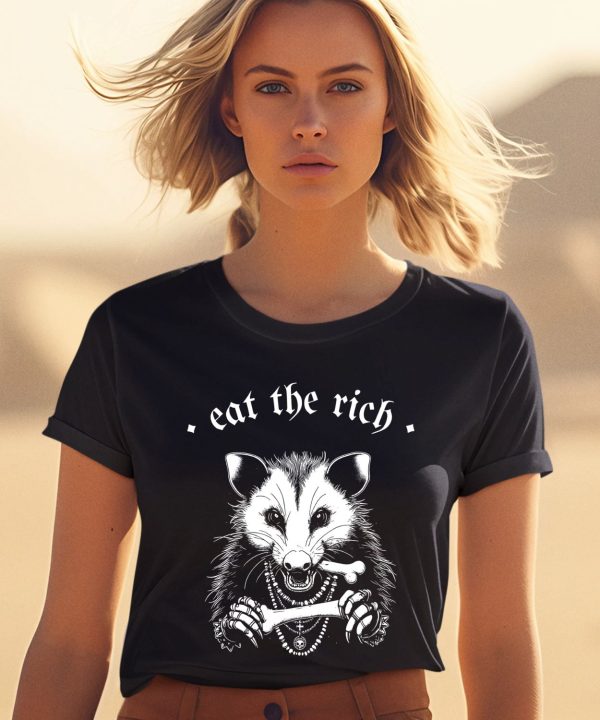 Punk With A Camera Merch Eat The Rich Possum Anti Fascist Shirt1