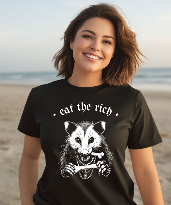 Punk With A Camera Merch Eat The Rich Possum Anti Fascist Shirt3